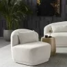Sunpan Soraya Swivel Armless Chair - Dove Cream - Lifestyle - Sunpan Soraya Swivel Armless Chair - Dove Cream - Lifestyle