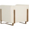 Sunpan Penley Armchair - Zenith Alabaster - Back Side Angle