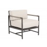 Pietra Club Chair in Echo Ash, No Welt - Front Side Angle