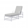 Bristol Chaise in Canvas Granite w/ Self Welt - Front Side Angle