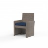 Coronado Dining Chair in Spectrum Indigo w/ Self Welt - Front Side Angle
