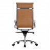 Moe's Home Collection Omega Swivel Office Chair High Back in Tan - Back Angle