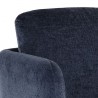 Sunpan Gilley Swivel Lounge Chair - Bergen Navy - Closeup Top Angle