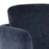 Sunpan Gilley Swivel Lounge Chair - Bergen Navy - Closeup Top Angle - Sunpan Gilley Swivel Lounge Chair - Bergen Navy - Closeup Top Angle