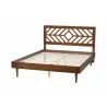 Zola Platform Queen Bed - angled frame - Zola Platform Queen Bed - angled frame