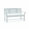 Anderson Teak Sakura 2-Seater Teak Bench In White Finish - Anderson Teak Sakura 2-Seater Teak Bench In White Finish