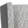 Sunpan Kenzo Lounge Chair in Fuego Navy - Abbington Navy - Closeup Top Angle - Sunpan Kenzo Lounge Chair in Fuego Navy - Abbington Navy - Closeup Top Angle