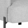 Sunpan Lorilyn Lounge Chair - Belfast Heather Grey - Seat Closeup Angle