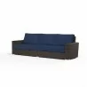 Montecito Sofa in Spectrum Indigo w/ Self Welt - Front Side Angle - Montecito Sofa in Spectrum Indigo w/ Self Welt - Front Side Angle