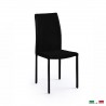 Bellini Italian Home Marta Dining Chair in Black - Set of Two - Front Side Angle