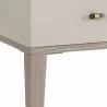 Sunpan Pattinson Desk White Ceruse-Cream Shagreen - Closeup Base Angle - Sunpan Pattinson Desk White Ceruse-Cream Shagreen - Closeup Base Angle