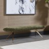Sunpan Elowen Bench in Bergen Olive - Lifestyle