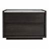 Moe's Home Collection Ashcroft Nightstand, Dark Grey - Front Angle