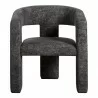 Moe's Home Collection Elo Chair in Black - Front Angle - Moe's Home Collection Elo Chair in Black - Front Angle