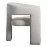 Moe's Home Collection Elo Chair in White - Side Angle - Moe's Home Collection Elo Chair in White - Side Angle