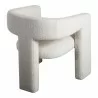 Moe's Home Collection Elo Chair in White - Back Side Angle - Moe's Home Collection Elo Chair in White - Back Side Angle