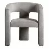 Moe's Home Collection Elo Chair in Soft Grey - Front Angle - Moe's Home Collection Elo Chair in Soft Grey - Front Angle