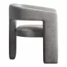 Moe's Home Collection Elo Chair in Soft Grey - Side Angle - Moe's Home Collection Elo Chair in Soft Grey - Side Angle