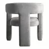 Moe's Home Collection Elo Chair in Soft Grey - Back Angle - Moe's Home Collection Elo Chair in Soft Grey - Back Angle
