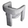 Moe's Home Collection Elo Chair in Soft Grey - Back Side Angle - Moe's Home Collection Elo Chair in Soft Grey - Back Side Angle