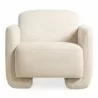 Moe's Home Collection Fallon Accent Chair, Flecked Ivory - Front Angle - Moe's Home Collection Fallon Accent Chair, Flecked Ivory - Front Angle