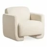 Moe's Home Collection Fallon Accent Chair, Flecked Ivory - Front Side Angle - Moe's Home Collection Fallon Accent Chair, Flecked Ivory - Front Side Angle