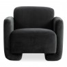 Moe's Home Collection Fallon Accent Chair, Shadow Grey - Front Angle