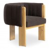 Moe's Home Collection Sofi Accent Chair, New Earth - Front Side Angle