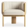 Moe's Home Collection Sofi Accent Chair, Studio Canvas - Front Angle - Moe's Home Collection Sofi Accent Chair, Studio Canvas - Front Angle