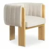 Moe's Home Collection Sofi Accent Chair, Studio Canvas - Front Side Angle - Moe's Home Collection Sofi Accent Chair, Studio Canvas - Front Side Angle