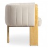 Moe's Home Collection Sofi Accent Chair, Studio Canvas - Side Angle