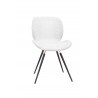 Bellini Modern Living Sean Dining Chair in White - Set of Two - Front Side Angle