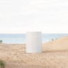 Azzurro Living Zuma Side Table With Bone Concrete Frame And Bone Concrete - Lifestyle