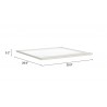 Zuo Adjustable Shelf Light Gray - Frame Dimension