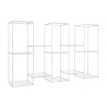 Zuo Adjustable Shelf Light Gray - Angled 2