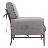 Zuo Modern Klem Accent Chair Gray - Side View