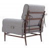 Zuo Modern Klem Accent Chair Gray - Back Left View