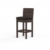 Montecito Counter Stool in Spectrum Carbon w/ Self Welt - Front Side Angle