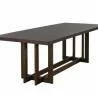 Sunpan Disera Dining Table 96'' in Dark Brown - Front Side Angle - Sunpan Disera Dining Table 96'' in Dark Brown - Front Side Angle