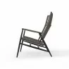 Sunset West Grigio Highback Chair - Side Angle - Sunset West Grigio Highback Chair - Side Angle