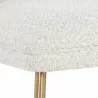 Sunpan Lyne Dining Chair in Copenhagen White - Seat Closeup Angle - Sunpan Lyne Dining Chair in Copenhagen White - Seat Closeup Angle