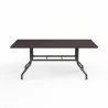 La Jolla Aluminum 72" Rectangular Dining Table - Front Angle - La Jolla Aluminum 72" Rectangular Dining Table - Front Angle