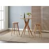 Greenington Mimosa Bar Height Stool, Caramelized - Set of Two - Lifestyle - Greenington Mimosa Bar Height Stool, Caramelized - Set of Two - Lifestyle
