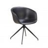 Bellini Modern Living Charles Dining Chair in Black - Front Side Angle