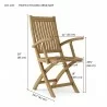 Tropico Folding Armchair dimension - Tropico Folding Armchair dimension